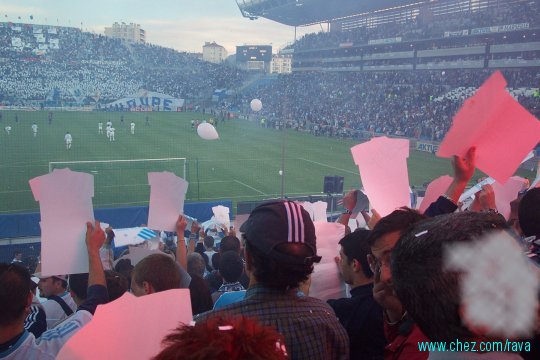 Tifo yankee - 1 minutes avant le match