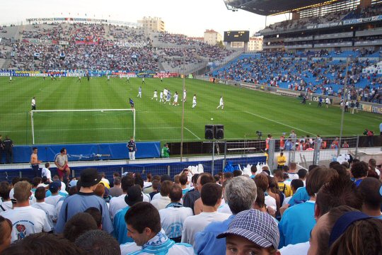 Echauffement des joueurs olympiens - 30 minutes avant le match
