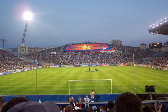 Tifo des winners - 05 minutes avant le match