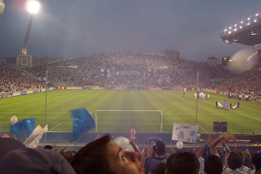 Le virage sud - Entr&eacute;e des joueurs