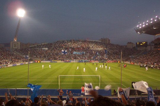 Le virage sud - Coup d'envoi du match